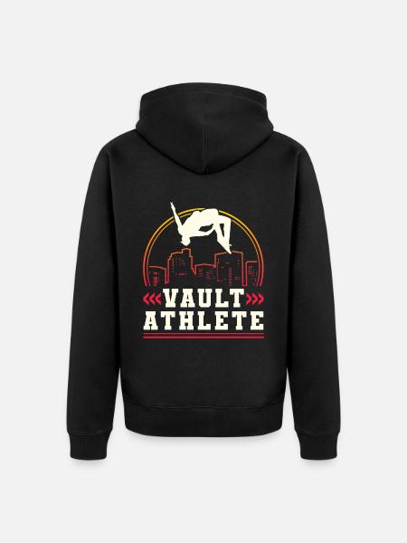 Parkour Freerunning Traceur - Unisex Premium Bio Zip Hoodie - Schwarz