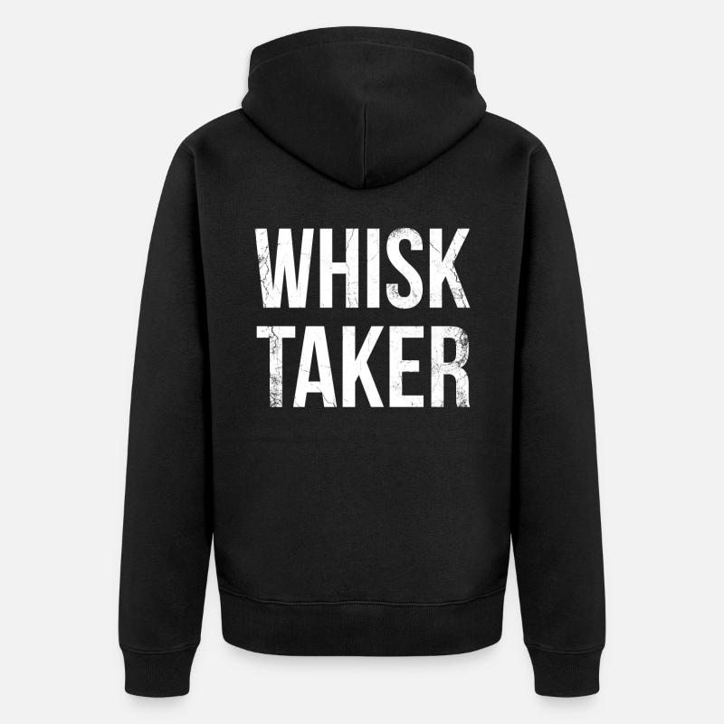 Schneebesenträger Für Bäcker Oder Backfans - Unisex Premium Bio Zip Hoodie - Schwarz