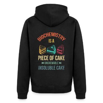 La biochimie est une évidence pour Baker Or - Veste à capuche bio Premium Unisexe - noir - Dos - Nico (187cm)