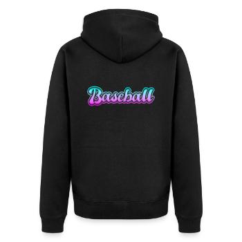 Base-ball - Veste à capuche bio Premium Unisexe - noir - Dos - Nico (187cm)