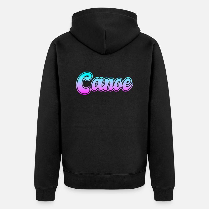 Canoë canoë - Veste à capuche bio Premium Unisexe - noir