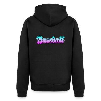 Base-ball - Veste à capuche bio Premium Unisexe - noir - Dos - Nico (187cm)