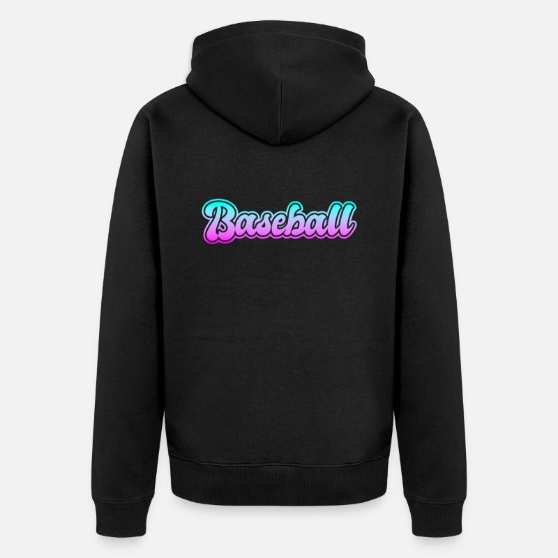 Base-ball - Veste à capuche bio Premium Unisexe - noir