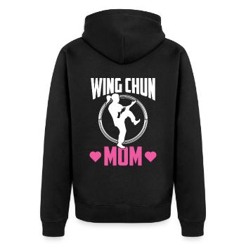 Wing Chun Mère Arts Martiaux Arts Martiaux Entraîneur - Veste à capuche bio Premium Unisexe - noir - Dos - Nico (187cm)