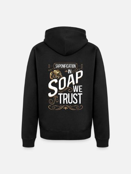Soap Making Crafting - Unisex Premium Bio Zip Hoodie - Schwarz