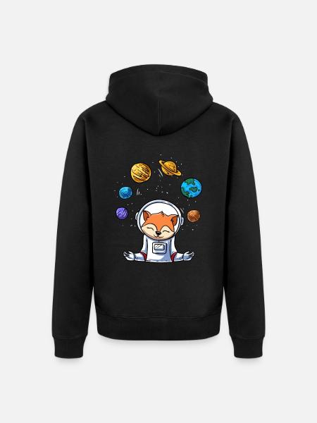 Jonglieren - Unisex Premium Bio Zip Hoodie - Schwarz