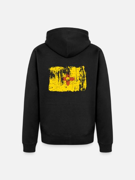 New Mexico Home Gift - Unisex Premium Organic Zip Hoodie - black