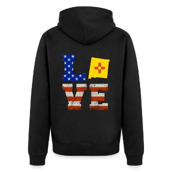 Cher cadeau du Nouveau-Mexique - Veste à capuche bio Premium Unisexe - noir - Dos - Nico (187cm)