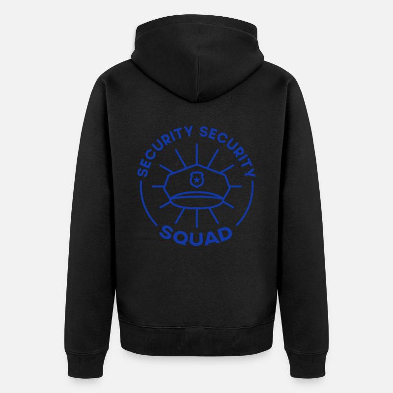 Security Command Bouncer Security Security - Unisex Premium Organic Zip Hoodie - black