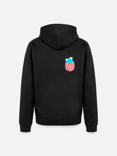 Soap Making Crafting Pocket - Unisex Premium Bio Zip Hoodie - Schwarz
