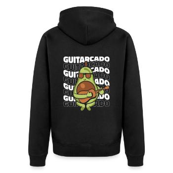 Western Guitare Guitariste Guitare Acoustique - Veste à capuche bio Premium Unisexe - noir - Dos - Nico (187cm)