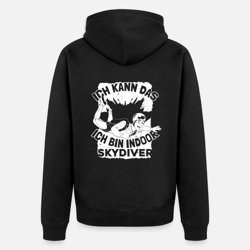 Parachutisme intérieur - Veste à capuche bio Premium Unisexe - noir
