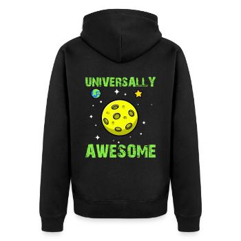 Astronomie de la planète spatiale - Universellement génial - Veste à capuche bio Premium Unisexe - noir - Dos - Nico (187cm)