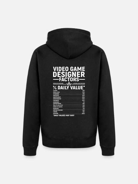 Video Game Designer - Unisex Premium Bio Zip Hoodie - Schwarz