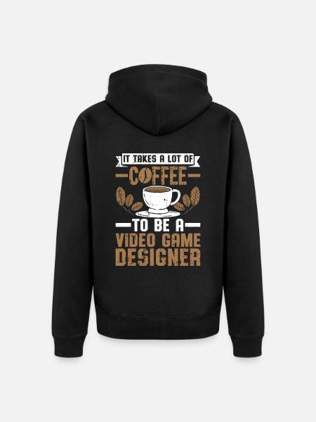 Video Game Designer - Unisex Premium Bio Zip Hoodie - Schwarz