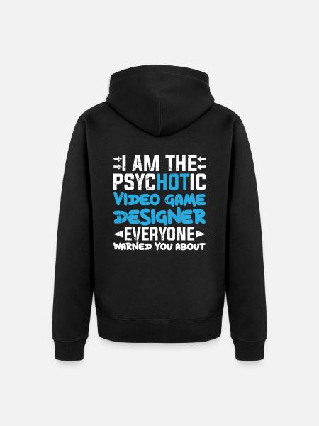 Video Game Designer - Unisex Premium Bio Zip Hoodie - Schwarz