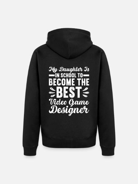 Video Game Designer - Unisex Premium Bio Zip Hoodie - Schwarz