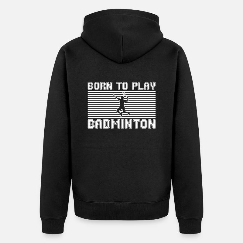 badminton - Veste à capuche bio Premium Unisexe - noir