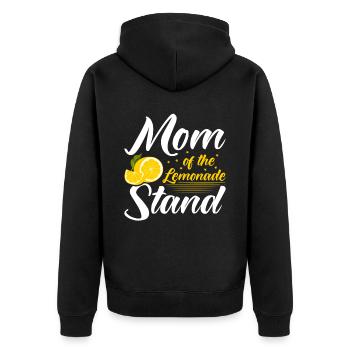 Lemon Juice Lemon Juice Lemonade - Unisex Premium Organic Zip Hoodie - black - Back - Nico (187cm)