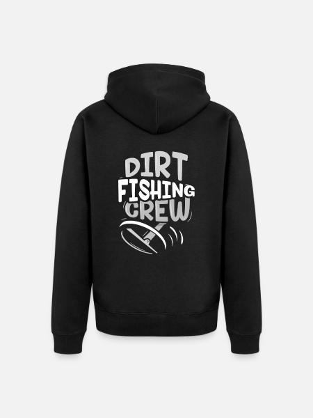 Dirt Fishing Team Metaaldetectie - Uniseks Premium bio ziphoodie - zwart