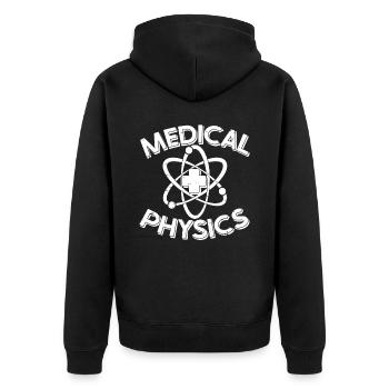 Physicien physicien - Veste à capuche bio Premium Unisexe - noir - Dos - Nico (187cm)