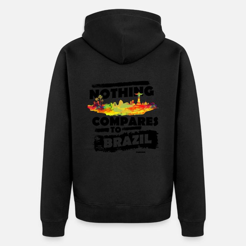 Brésil - Veste à capuche bio Premium Unisexe - noir
