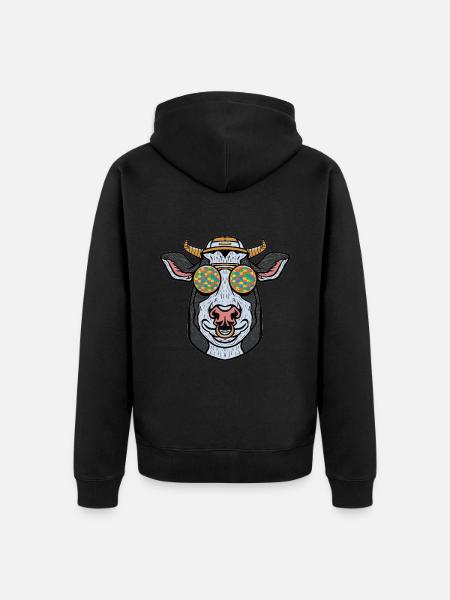 Autistic Autism Autistic - Unisex Premium Organic Zip Hoodie - black