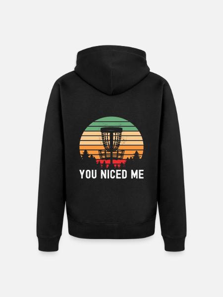 Disc Golf Disc Golfer - Unisex Premium Bio Zip Hoodie - Schwarz