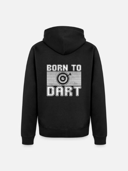 Darts - Unisex Premium Organic Zip Hoodie - black
