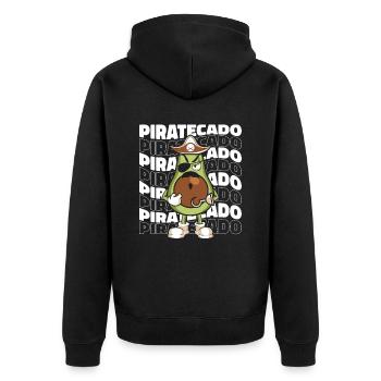 Pirate - Veste à capuche bio Premium Unisexe - noir - Dos - Nico (187cm)