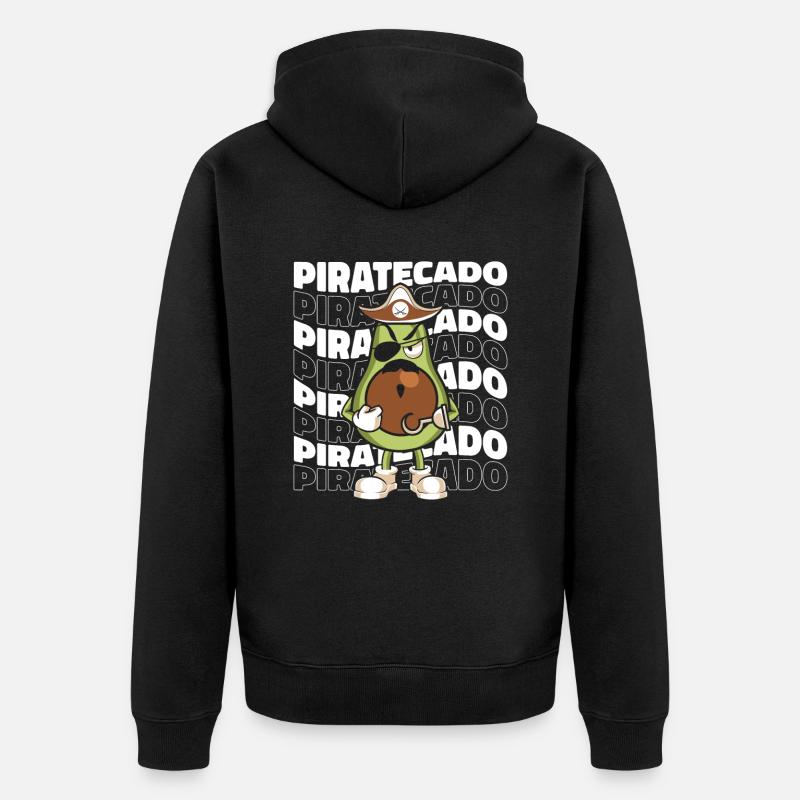 Pirate - Veste à capuche bio Premium Unisexe - noir