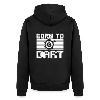 Dard - Veste à capuche bio Premium Unisexe - noir - Dos - Nico (187cm)