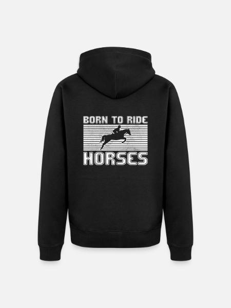 Équitation - Veste à capuche bio Premium Unisexe - noir