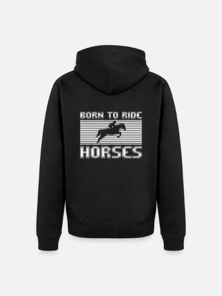 Équitation - Veste à capuche bio Premium Unisexe - noir