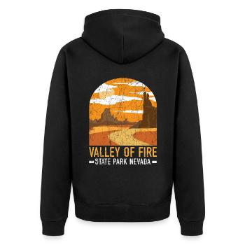 Valley Of Fire State Park Nevada États-Unis Nevadans - Veste à capuche bio Premium Unisexe - noir - Dos - Nico (187cm)
