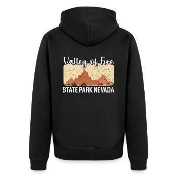 Valley Of Fire State Park Nevada États-Unis Nevadans - Veste à capuche bio Premium Unisexe - noir - Dos - Nico (187cm)