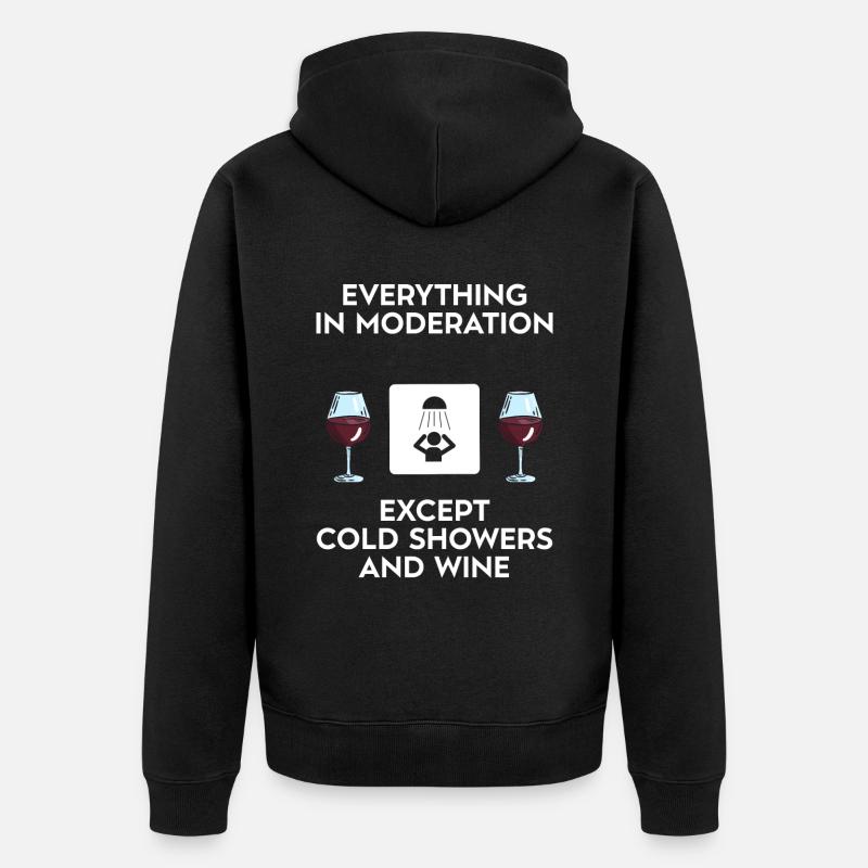 Bain de glace - Veste à capuche bio Premium Unisexe - noir