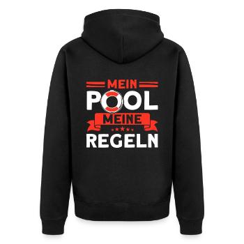 Sauveteur Piscine Sauveteur Sauveteur Sauveteur - Veste à capuche bio Premium Unisexe - noir - Dos - Nico (187cm)