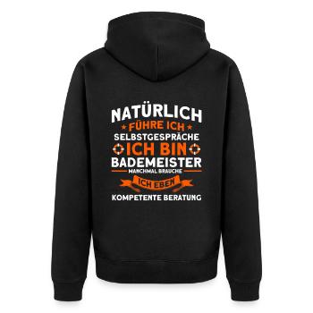 Sauveteur Piscine Sauveteur Sauveteur Sauveteur - Veste à capuche bio Premium Unisexe - noir - Dos - Nico (187cm)