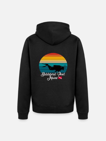 Biddeford Pool Maine Plongée - Veste à capuche bio Premium Unisexe - noir