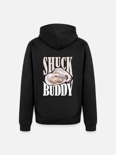 Shuck Buddy Oysters - Unisex Premium Organic Zip Hoodie - black