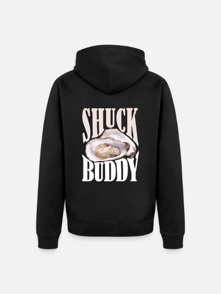 Shuck Buddy Austern - Unisex Premium Bio Zip Hoodie - Schwarz