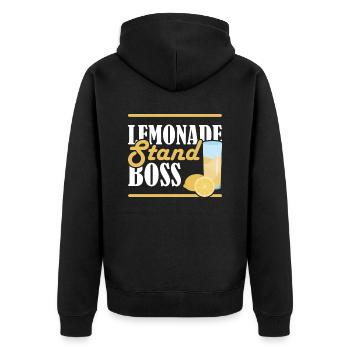 Stand de limonade Boss Limonadenstand - Veste à capuche bio Premium Unisexe - noir - Dos - Nico (187cm)