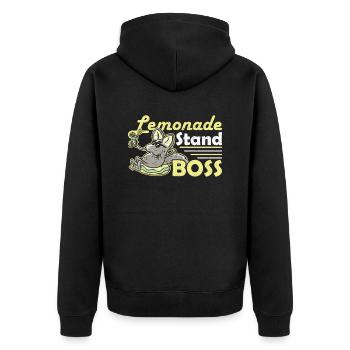Stand de limonade Boss Limonadenstand - Veste à capuche bio Premium Unisexe - noir - Dos - Nico (187cm)