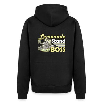 Stand de limonade Boss Limonadenstand - Veste à capuche bio Premium Unisexe - noir - Dos - Nico (187cm)