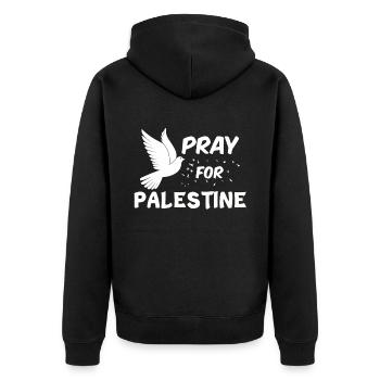 Palestine - Veste à capuche bio Premium Unisexe - noir - Dos - Nico (187cm)