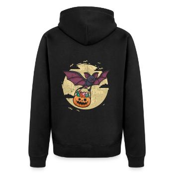 Halloween Gift Killer Skeleton Killer Horreur - Veste à capuche bio Premium Unisexe - noir - Dos - Nico (187cm)