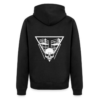 Scaffolding Builder Gift Work Occupation Construction Worker Job - Unisex Premium Organic Zip Hoodie - black - Back - Nico (187cm)