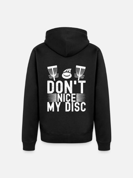 Disc Golf Disc Golfer - Unisex Premium Organic Zip Hoodie - black
