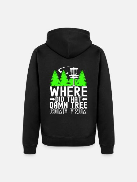 Disc Golf Disc Golfer - Unisex Premium Bio Zip Hoodie - Schwarz